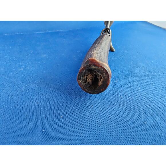 Vintage 2-Prong Meat Carving Fork w/Antler Handle - 12” Length - Picture 7 of 8